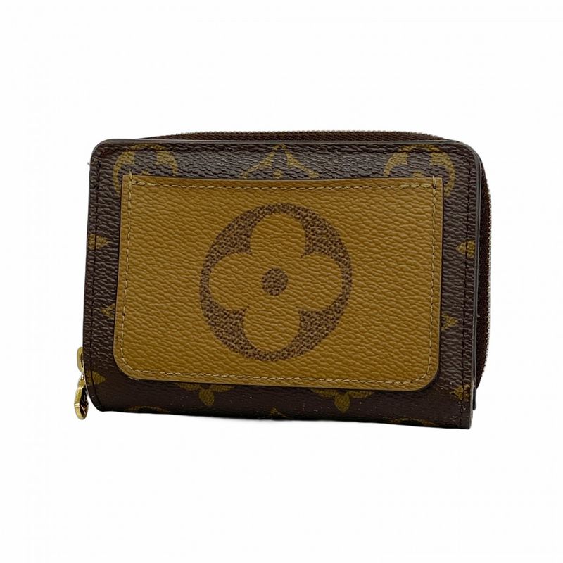 Louis Vuitton Wallet Monogram Giant Reverse Portefeuille Lou M81461 Brown Ladies