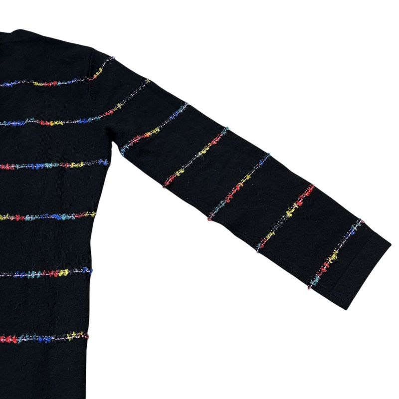 3417 Chanel Dress Coco Mark 23a P75372k10818 36 Size Black Apparel Cashmere