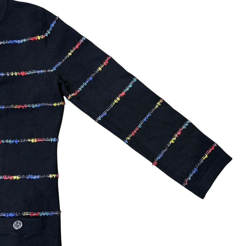 3417 Chanel Dress Coco Mark 23a P75372k10818 36 Size Black Apparel Cashmere