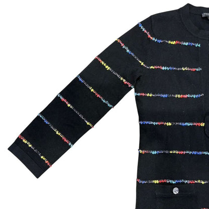 3417 Chanel Dress Coco Mark 23a P75372k10818 36 Size Black Apparel Cashmere