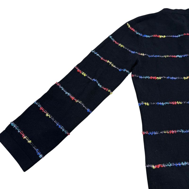 3417 Chanel Dress Coco Mark 23a P75372k10818 36 Size Black Apparel Cashmere