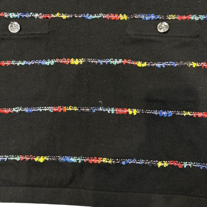 3417 Chanel Dress Coco Mark 23a P75372k10818 36 Size Black Apparel Cashmere