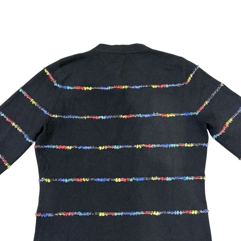 3417 Chanel Dress Coco Mark 23a P75372k10818 36 Size Black Apparel Cashmere