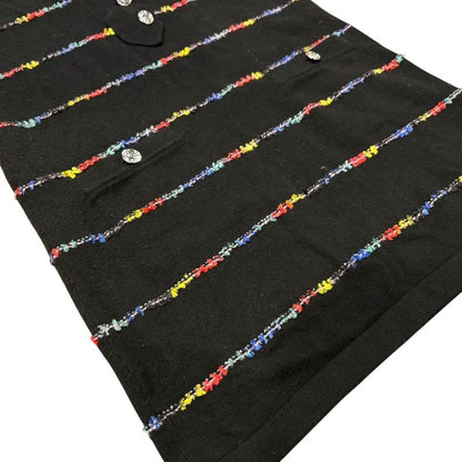 3417 Chanel Dress Coco Mark 23a P75372k10818 36 Size Black Apparel Cashmere