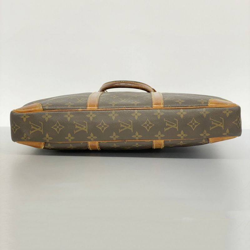 Louis Vuitton Briefcase Monogram Porte Documents Voyage M40226 Brown Men's