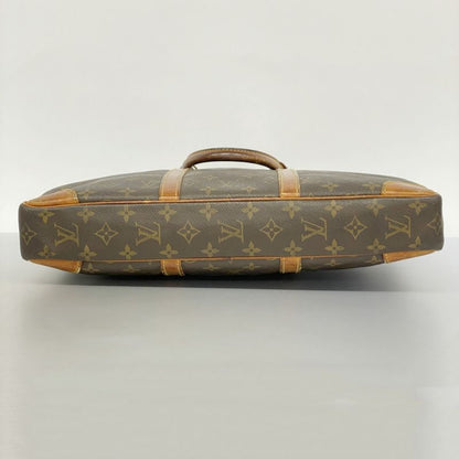 Louis Vuitton Briefcase Monogram Porte Documents Voyage M40226 Brown Men's