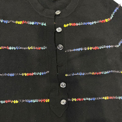 3417 Chanel Dress Coco Mark 23a P75372k10818 36 Size Black Apparel Cashmere