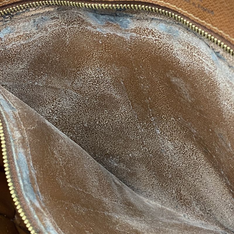 Louis Vuitton Briefcase Monogram Porte Documents Voyage M40226 Brown Men's