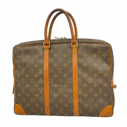Louis Vuitton Briefcase Monogram Porte Documents Voyage M40226 Brown Men's