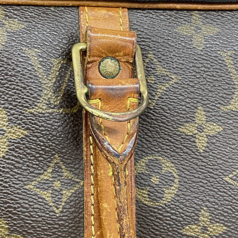 Louis Vuitton Briefcase Monogram Porte Documents Voyage M40226 Brown Men's