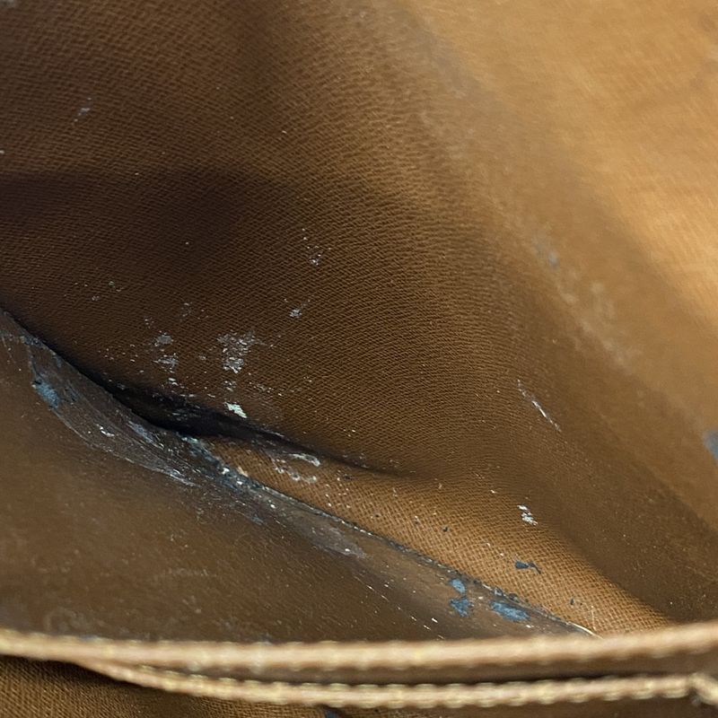 Louis Vuitton Briefcase Monogram Porte Documents Voyage M40226 Brown Men's