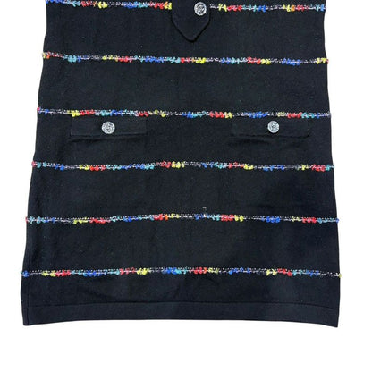 3417 Chanel Dress Coco Mark 23a P75372k10818 36 Size Black Apparel Cashmere