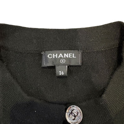 3417 Chanel Dress Coco Mark 23a P75372k10818 36 Size Black Apparel Cashmere