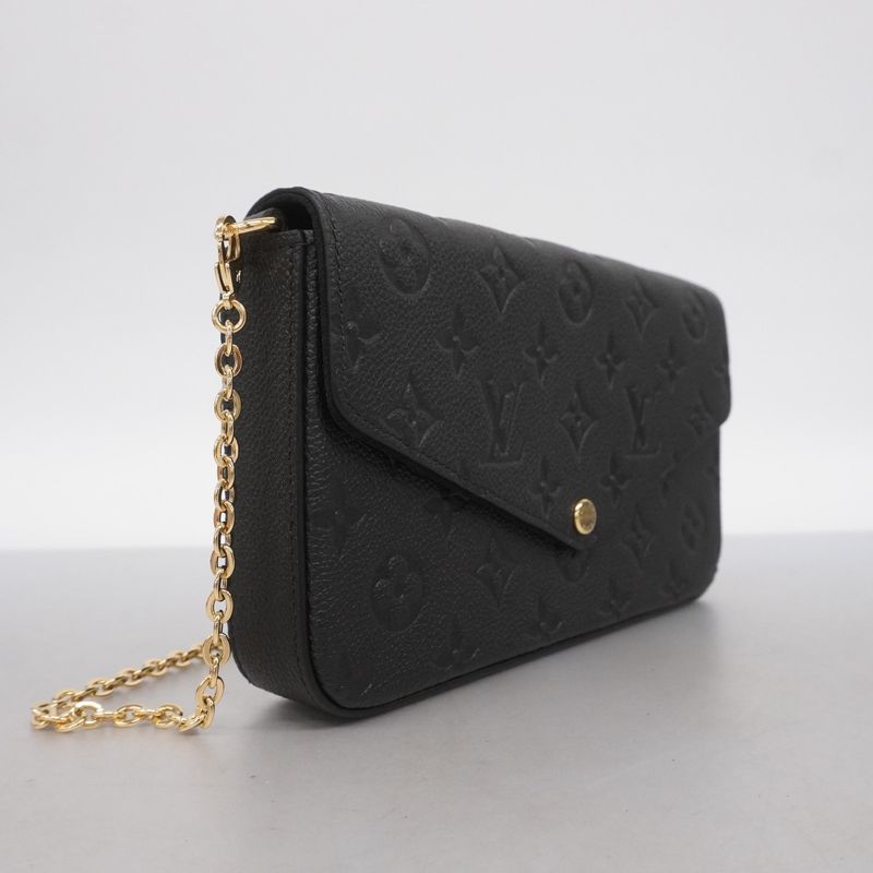 Louis Vuitton Shoulder Wallet Monogram/empreinte Pochette Felicie M82477 Noir