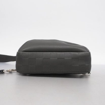 Louis Vuitton Body Bag Damier Infini Ave News Ring Bag N41720 Onyx Men's
