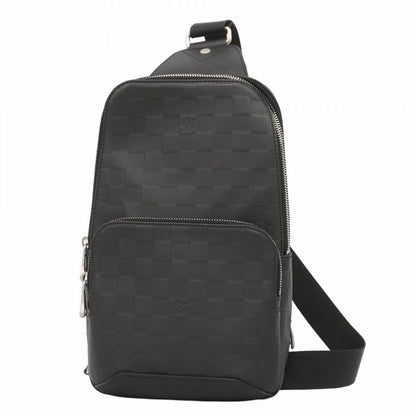 Louis Vuitton Body Bag Damier Infini Ave News Ring Bag N41720 Onyx Men's