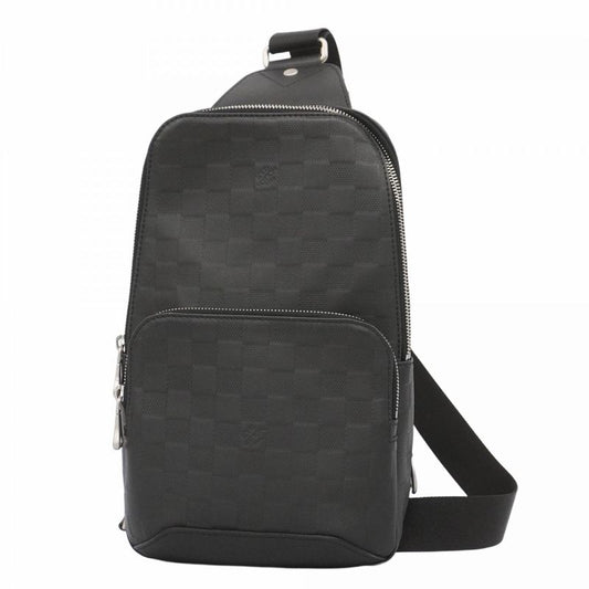 Louis Vuitton Body Bag Damier Infini Ave News Ring Bag N41720 Onyx Men's