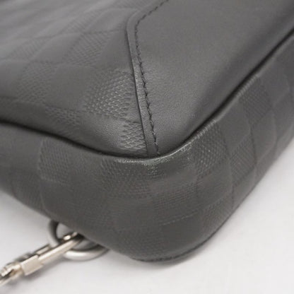 Louis Vuitton Body Bag Damier Infini Ave News Ring Bag N41720 Onyx Men's