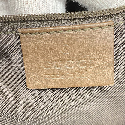 Gucci Tote Bag GG Canvas 31244 Canvas Brown Silver Hardware Women's