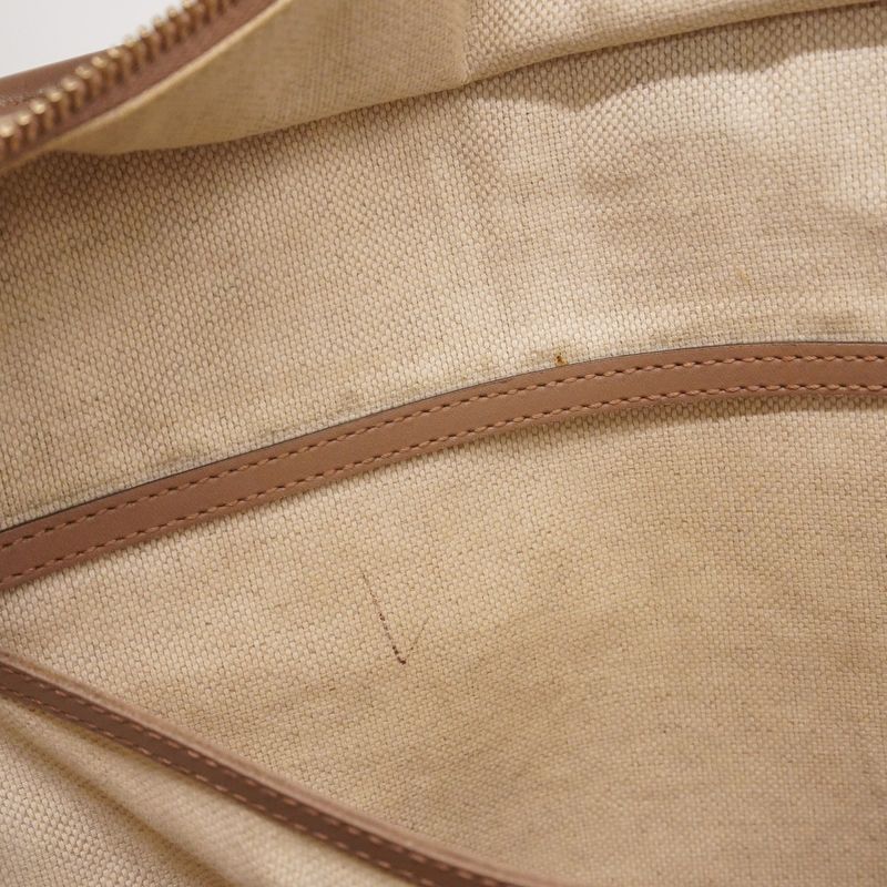 Gucci Tote Bag GG Supreme 211137 PVC Pink Beige Chien Pan Gold Hardware Women's