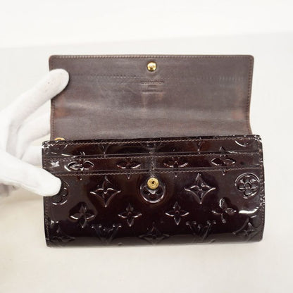 Louis Vuitton Vernis Portefeuille Sarah M90152 Amarante Women's Long Wallet