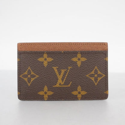 Louis Vuitton Card Case Monogram Porte Carthusanple M61733 Brown Men Women
