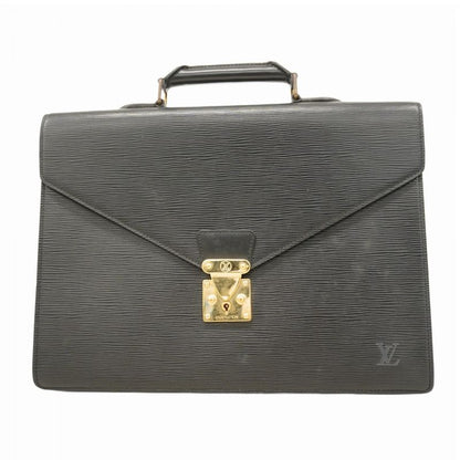 Louis Vuitton Epi Serviette Ambassadors Briefcase M54422 Noir Black Men's