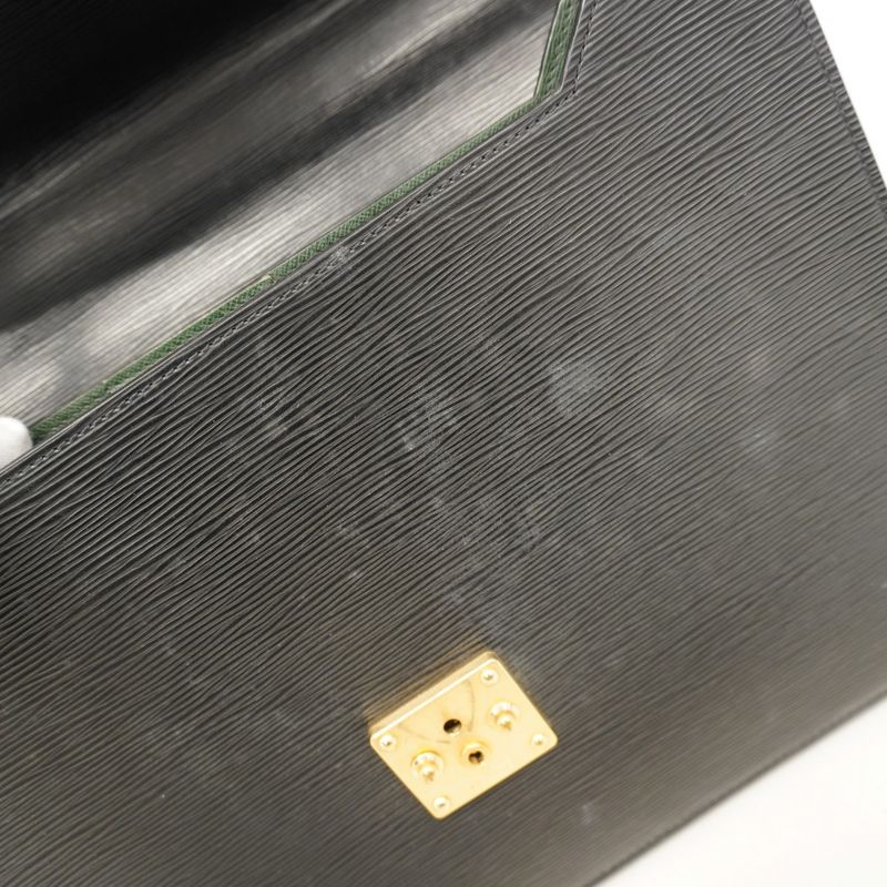 Louis Vuitton Epi Serviette Ambassadors Briefcase M54422 Noir Black Men's