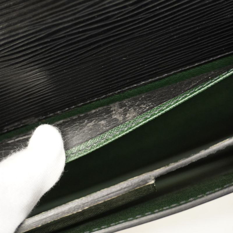 Louis Vuitton Epi Serviette Ambassadors Briefcase M54422 Noir Black Men's