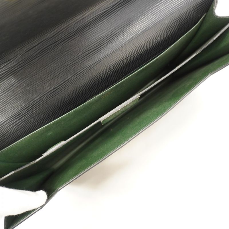 Louis Vuitton Epi Serviette Ambassadors Briefcase M54422 Noir Black Men's