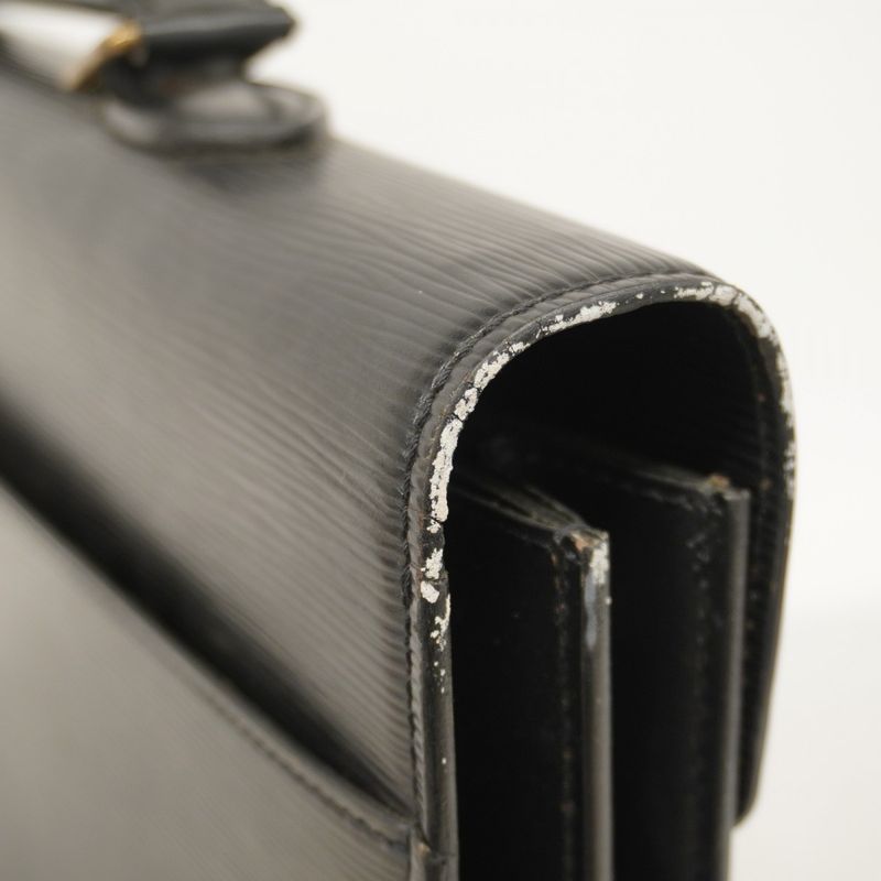 Louis Vuitton Epi Serviette Ambassadors Briefcase M54422 Noir Black Men's