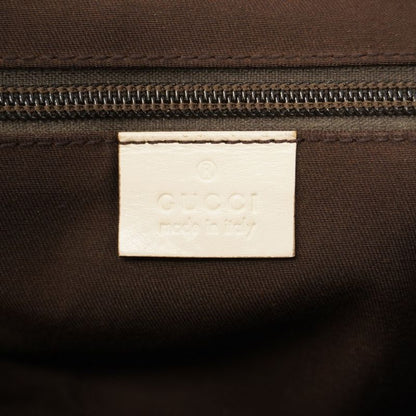 Gucci Waist Bag GG Canvas 145851 Canvas Beige Ivory Silver Hardware Women