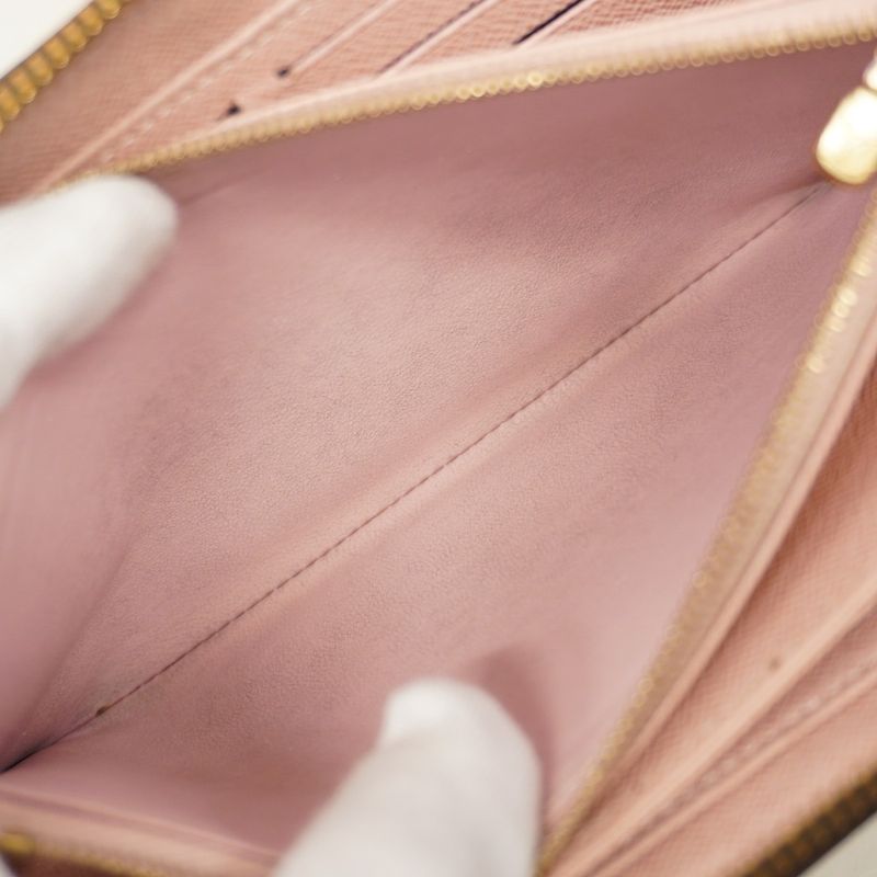 Louis Vuitton Long Wallet Monogram Zippy Wallet M41894 Brown Rose Ballerine