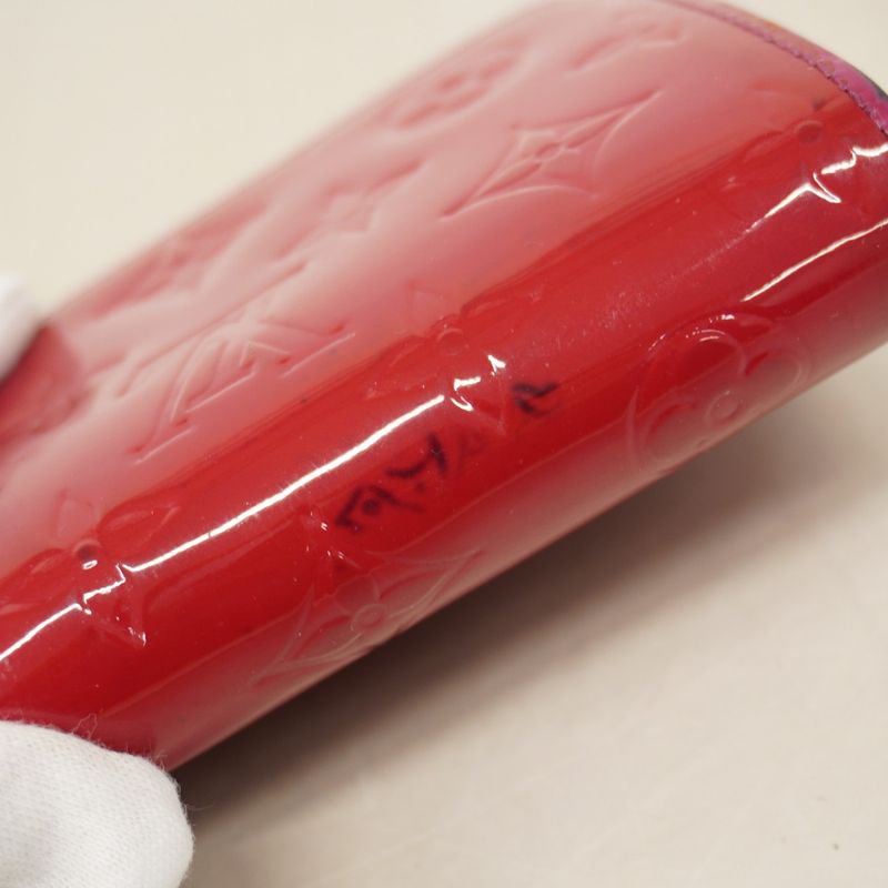 Louis Vuitton Wallet Vernis Portefeuille Viennois M91768 Rose Andian Ladies