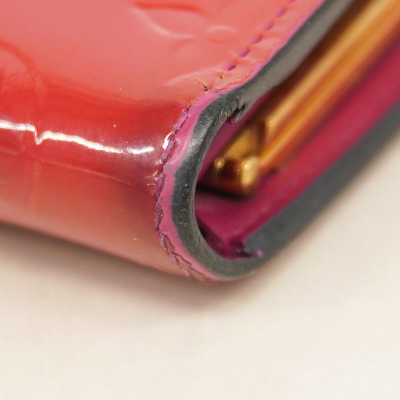 Louis Vuitton Wallet Vernis Portefeuille Viennois M91768 Rose Andian Ladies