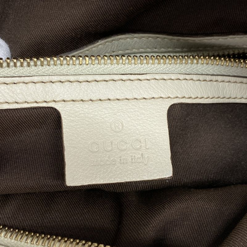 Gucci Handbag GG Canvas 189893 Canvas Brown White Chien Pan Gold Hardware Women