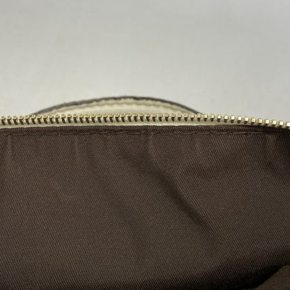 Gucci Handbag GG Canvas 189893 Canvas Brown White Chien Pan Gold Hardware Women