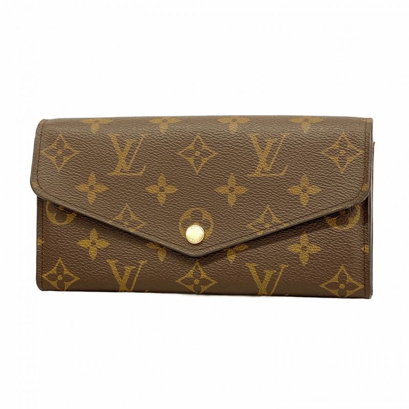 Louis Vuitton Long Wallet Monogram Portefeuille Sarah M60531 Brown Ladies