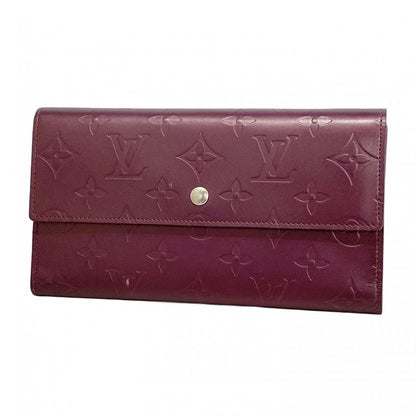 Louis Vuitton Trifold Long Wallet Monogram Matte Porte Trésor International