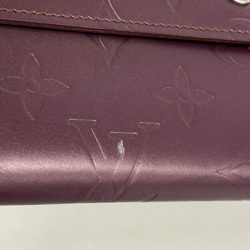 Louis Vuitton Trifold Long Wallet Monogram Matte Porte Trésor International