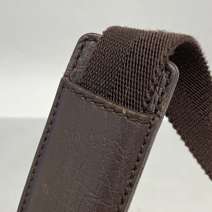 Gucci Shoulder Bag GG Supreme 114291 PVC Beige Brown Silver Hardware Women