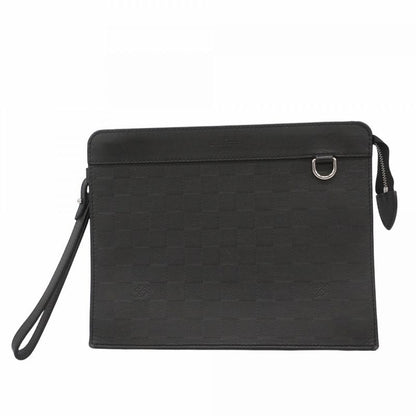 Louis Vuitton Clutch Bag Damier Infini Stand Pouch N60450 Onyx Men's