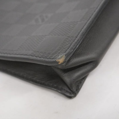 Louis Vuitton Clutch Bag Damier Infini Stand Pouch N60450 Onyx Men's