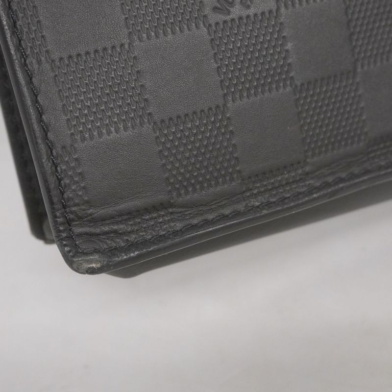 Louis Vuitton Clutch Bag Damier Infini Stand Pouch N60450 Onyx Men's