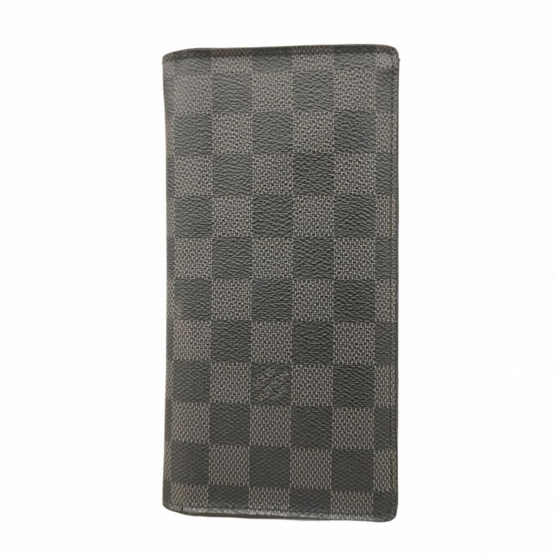 Louis Vuitton Damier Graphite Portefeuille Blazer N62665 Black Men's Long Wallet