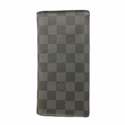 Louis Vuitton Damier Graphite Portefeuille Blazer N62665 Black Men's Long Wallet