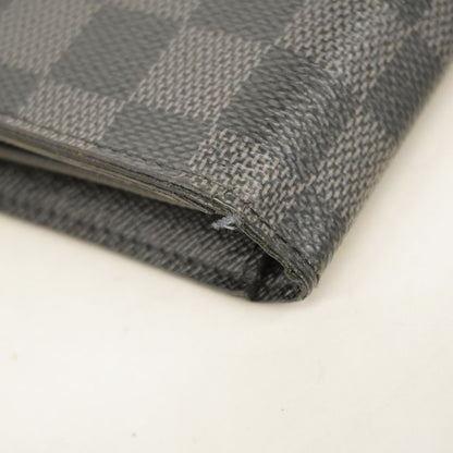 Louis Vuitton Damier Graphite Portefeuille Blazer N62665 Black Men's Long Wallet
