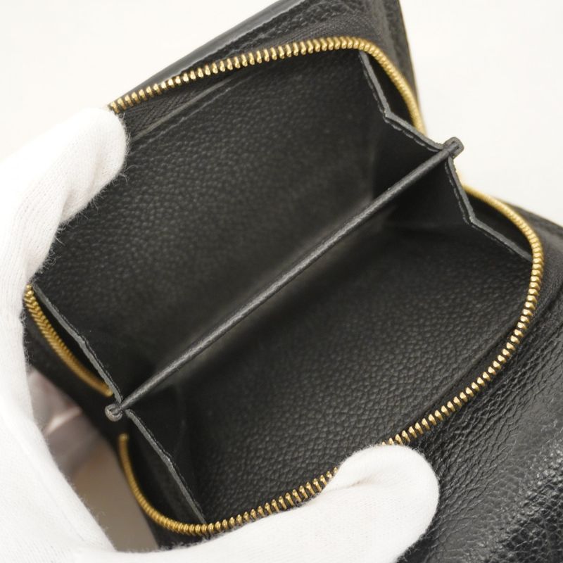 Louis Vuitton Monogram And Empreinte Portefeuille Metis Compact M80880 Noir