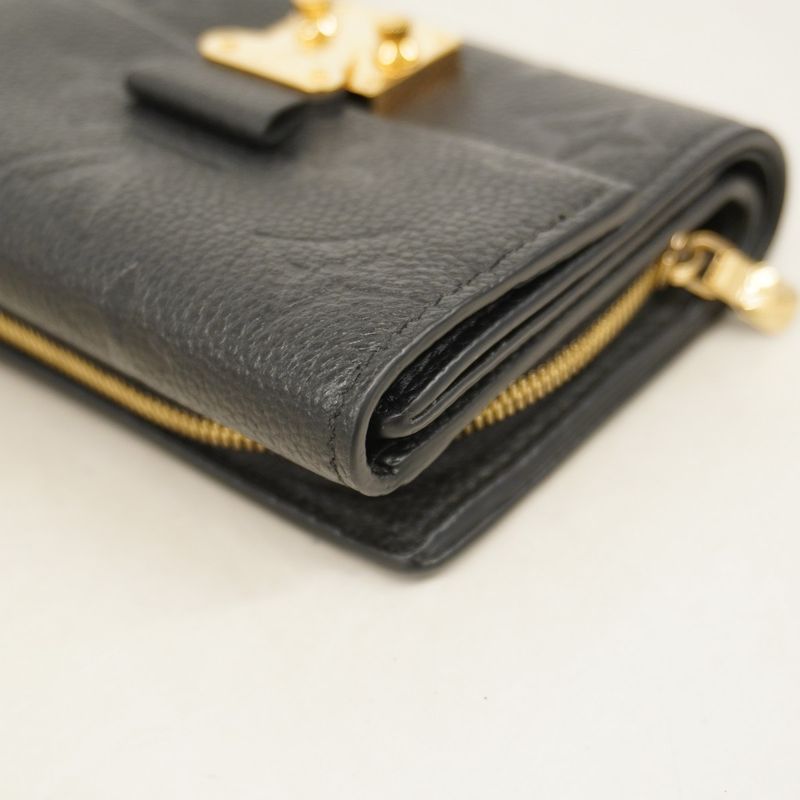 Louis Vuitton Monogram And Empreinte Portefeuille Metis Compact M80880 Noir