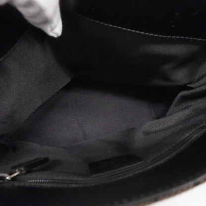 Gucci Handbag GG Canvas 002 1079 Canvas Brown Black Silver Hardware Women